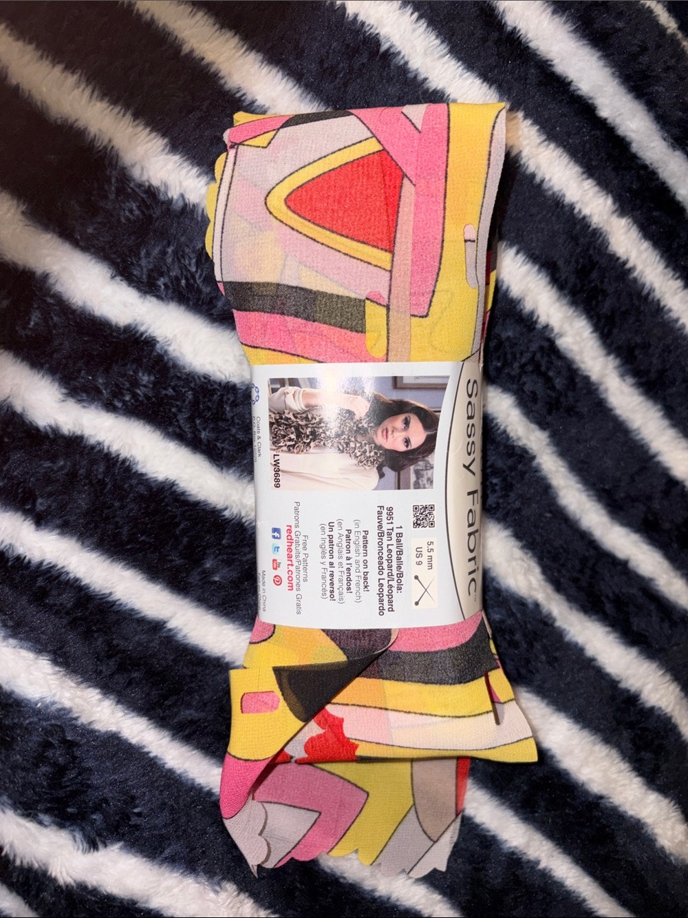 Pink and Yellow Printed Home Accent Fabric